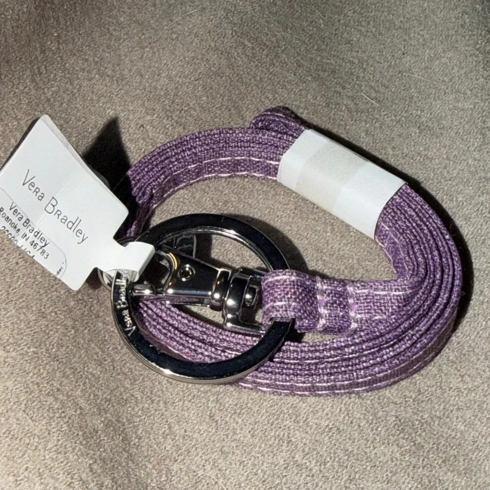 Vera Bradley ReActive Lanyard Pale Orchid Heather Purple 26690-U64 NWT